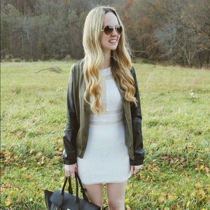 White Sequin Mini Dress